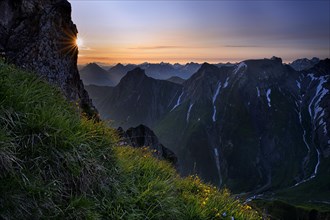 Sunrise over the Lechtal Alps