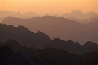 Allgaeu Alps in the morning light