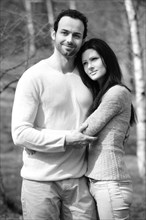 Young couple embracing