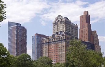 High-rise buildings near Battery Park