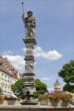 Fountain statue of the Jakobsbrunnen fountain