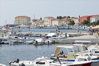 Boats in the harbour of Porec