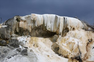 Limestone terraces of Mammoth Hot Springs