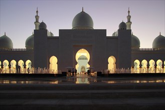 Entrance of the Sheikh Zayed Mosque