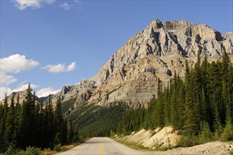 The Icefields Parkway through the Rocky Mountains