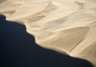 Namib Desert and the Atlantic Ocean