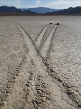 Traces generated by the mysterious wandering rocks in the so-called Racetrack