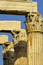 View of the columns of the Temple of Olympian Zeus
