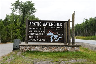 Arctic Watershed on Highway 17 between Winnipeg and Thunder Bay
