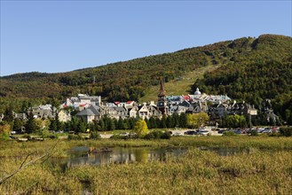 Town of Mont-Tremblant in autumn