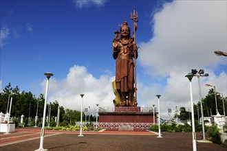 Tall statue of Lord Shiva
