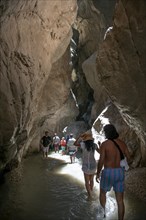 Tourists in the Saklikent Gorge