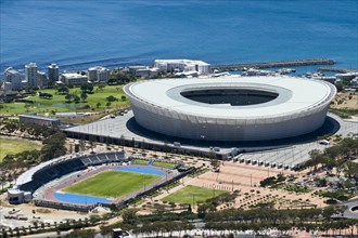Renovated old and New Cape Town Stadium
