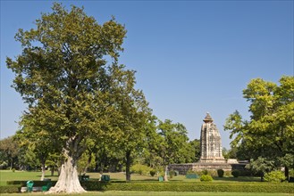 Hindu temple amidsts trees