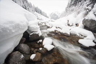 Malfonbach creek in winter