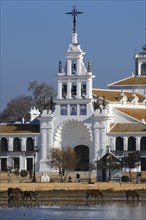 Belfry of the the pilgrim church Hermitage of El Rocio