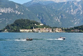 Motorboats on the Lago di Como