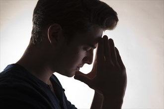 Pensive young man