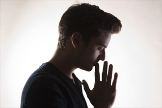 Pensive young man