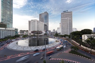 Roundabout with the Grand Hyatt Jakarta Hotel