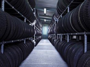 Tyre warehouse of VW Strasser