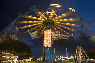 The Trapeze chair swing ride at the Columbia County Fair