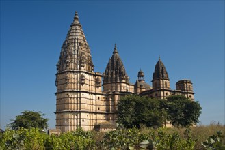 Hindu temple with Shikhara towers
