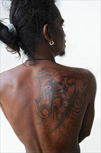 Tattoo on a man's back