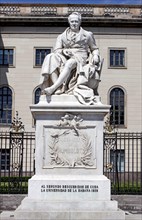 Statue of Alexander von Humboldt in front of the Humboldt University