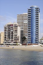 High-rise buildings at Playa Arenal Bol beach