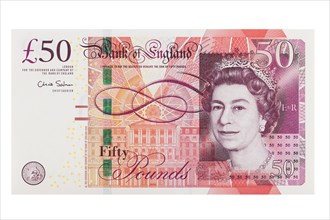 English fifty pound note