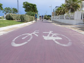 Cycling road sign