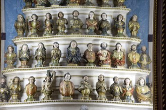 Chapel with figures and relics