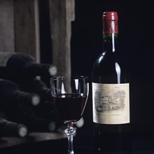 Wine bottle of Château Lafite-Rothschild 1979