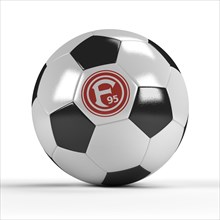 Football with the logo of Fortuna Duesseldorf