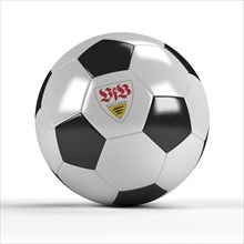 Football with the logo of VfB Stuttgart