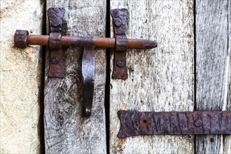 Old door lock in Belves