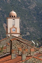 Church of the small village of Ota in the mountains of Corsica
