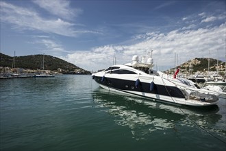 Luxury yachts in the harbour