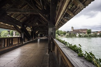 The longest covered wooden bridge in Europe