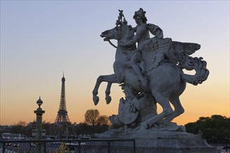 Equestrian statue on the Place de la Concorde