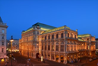 Vienna State Opera at dusk
