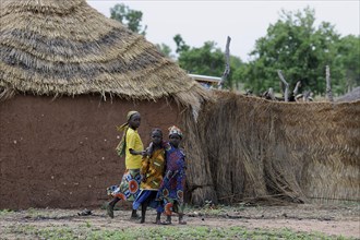 Girls in a village