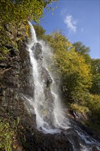 Trusetal waterfalls in autumn