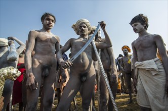 Naked Naga sadhus