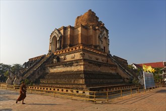 Stupa with elephant statues