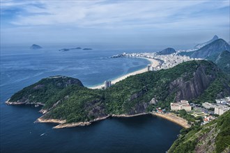 View over Copacabana from the Sugar Loaf Mountain
