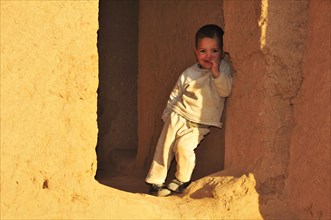 Little boy at the Oulad Othmane Kasbah