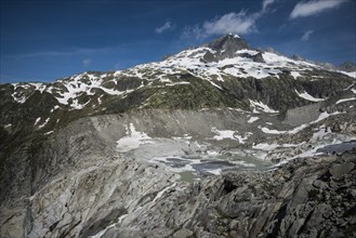 Mount Galenstock from the Furka Pass with the Rhone Glacier