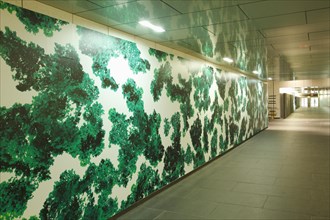 Artwork in the Underground City walkway system at the Convention Centre